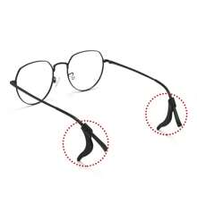 Herzförmige Silikon Anti-Rutsch-Brillenbügel-Hülsen, weiche Silikon-Brillenbügel-Hülsen mit Ohrhaken, geeignet für Herren, Damen, Freundinnen Brillenzubehör für Frauen zum Valentinstag