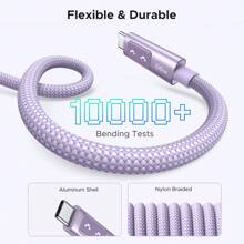 UGREEN UGREEN Uno 100W Type C Fast Charging Cable E-Marker Compatible With Iphone 16 15 Series S24 S23 Ultra IPad Pro Switch Nan