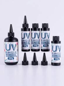 UV 树脂，250g/100g/30g 透明 UV 树脂，低气味紫外线环氧树脂，硬 UV 胶水太阳能固化阳光激活树脂，适用于 DIY 树脂模具、铸造、涂层 - UV Resin - 查看 3