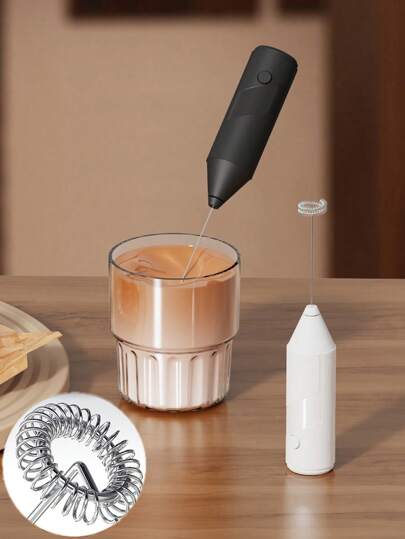 Electric Milk Frother Handheld, Convenient Milk Foamer/Mixer For Home Baking, Coffee, Battery Operated Small Milk Foam Maker