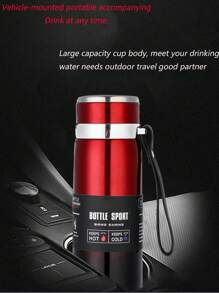 1000ml High-Quality 316 Stainless Steel Insulated Water Bottle - Large Capacity Leak-Proof Travel Mug, Portable Sports Bottle For Car, Gym, Office, Hiking - Suitable For All Seasons, Keeps Hot & Cold, Comes With Gift Box, Ideal Gift For Boyfriend, Friends, Travel And Fitness - Multicolor - View 6