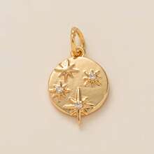 1PC Lucky Biscuit With Opening And Closing, Flower Love, Eight Pointed Star, Sun DIY Handmade Pendant, Women's Gift, Gold Plated