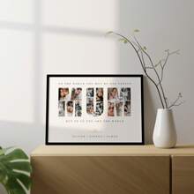 Customizable Mother's Photo Collage Template, Gift For Mom, Mother's Day Gift, Birthday Gift - Beige - View 1