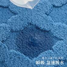 Faux Cashmere Bathroom Bedroom Toilet Door Mat Water Absorbing Anti-Slip Floor Mat For Home