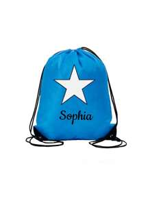 Personalized Nylon Drawstring Pocket, Can Be Printed With Name, Text Or Logo, Custom Backpack For Event Planners. This Bag Is Suitable For Daily Use By Boy And Girl, Suitable For Going Out, Exercise, Travel, Shopping, Beach And Other Occasions. - Drawstring Bag Backpack - View 3