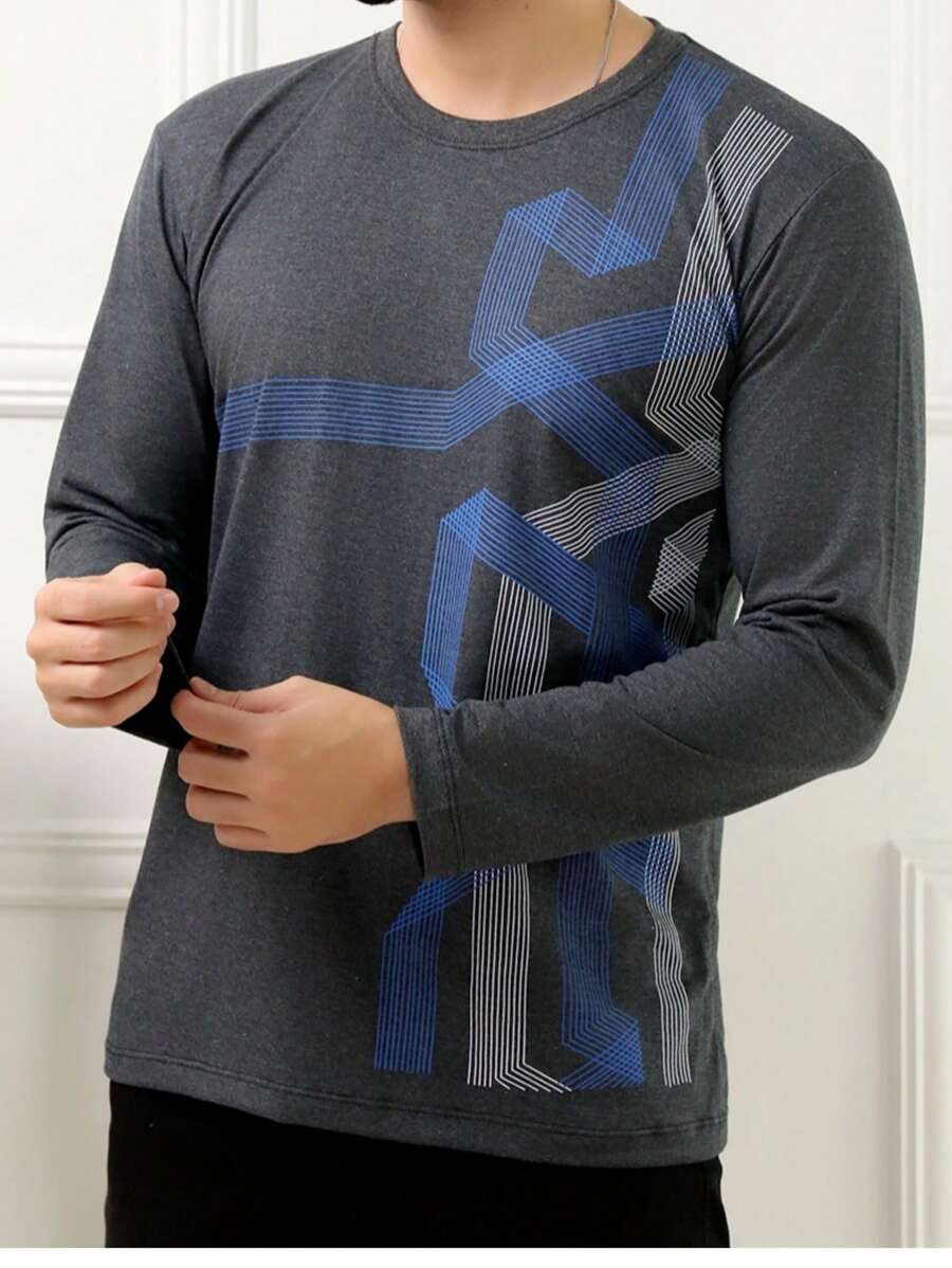 Men T-Shirts & Tanks - 深灰色 - 查看 1