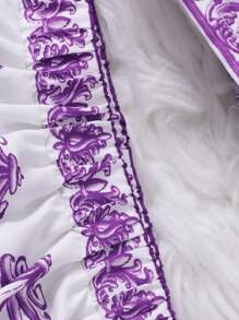 Young Girl' Retro Sleeveless Top And Long Skirt 2Pcs Set, Summer