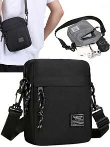 Fashionable Multifunctional Large Capacity Shoulder Bag, Durable, Suitable For Work, Coin And Phone Pouch, Men's Side Pocket, Men's Canvas Bag, Backpacker Bag, Waist Bag, Christmas, Thanksgiving Gift, Funny Gift For Men, Boyfriend Gift, Multifunctional Outdoor Portable Casual Student Laptop Backpack