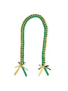 1 szt. Satynowy warkoczowy kołnierz, wstążka honorowa ukończenia szkoły, dwukolorowy wieniec ukończenia szkoły