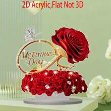 A2DFlatRoomDecorationForHappyMother'sDay,ARoseGiftForYourWife,PerfectlyCreatingARomanticAtmosphere,SuitableForYourLivingRoom,BedroomOrOffice-TheIdealGiftForValentine'sDayOrMother'sDayGraduationSeasonWeddingSeason