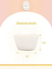 100 件耐高温蛋糕纸盘，标准尺寸，白色。适合烘焙使用，耐用且不粘，非常适合家庭烘焙或专业面包店 - 彩色 - 查看 3