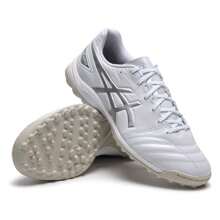 Asics Calzado deportivo para hombre y mujer, calzado de competición, calzado de entrenamiento, calzado de fútbol resistente 1103A112-104 - Blanco/gris plata - Ver 3