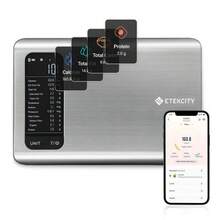 Etekcity Food Nutrition Scale, Digital Grams And Ounces For Weight Management With App, 19 Facts Tracking, 11 Pounds-Large, Stainless Steel Healthcare Springtok - 附 ESF551 的營養秤 - 查看 2