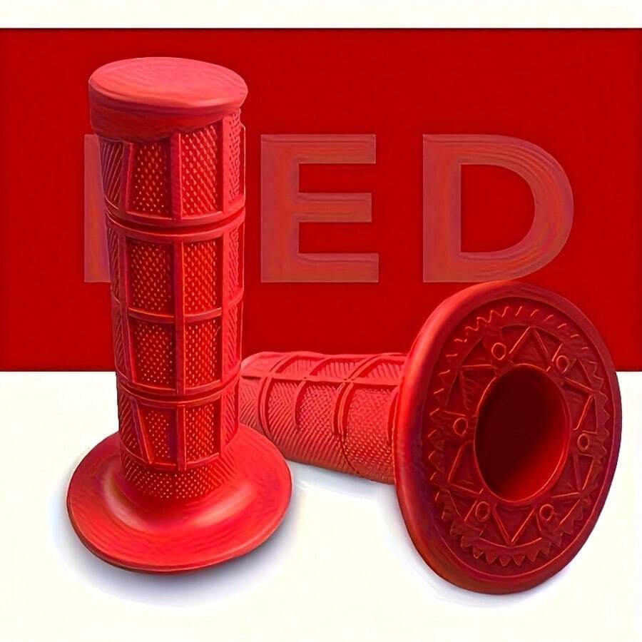 Motorcycle Accessories Solid Color Soft Rubber Anti-Slip Handlebar Grip - one-size - View 1