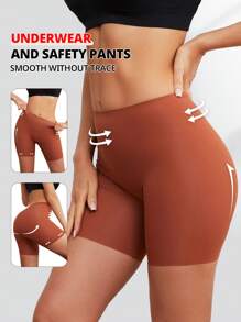 FLARIXA 1 Stück nahtlose Shapewear Slip Shorts mit hoher Taille, Bauchkontrolle Unterhose