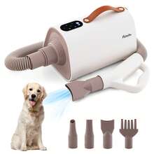 Dog Dryer Pet Hair Blower W/Negative Ion Function LED Screen Temperature Control - US A Type Plug(110-127V) - View 1