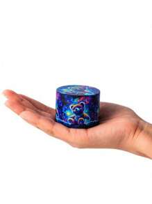 BROS Cosmic Bear Design Metal Grinder And Rolling Tray Starter Kit - Multicolor - View 6