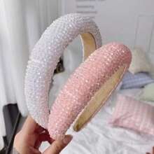 Beautiful/Plastic/Fashionable Rhinestone Tube Tiara - Rosa - 查看 8