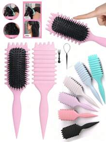 Curl Defining Brush, 2025 Newest Hair Brush Styling Brush, Curl Brush, Shape And Define Women's Curls - Rose Gold - View 3