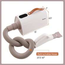 Dog Dryer Pet Hair Blower W/Negative Ion Function LED Screen Temperature Control - US A Type Plug(110-127V) - View 3