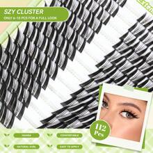 Eyelash Curler Set 10-18mm Manga Fox Eye C Curl   Wet Anime Eyelash Individual False Eyelash Kit Ultra Thin Invisible With Eyelash Bond & Seal Eyelash Remover Eyelash Tweezers - 黑色 - 查看 4