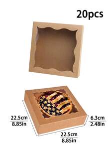 10pcs/20pcs Pastry Biscuit Packaging Boxes For Afternoon Tea