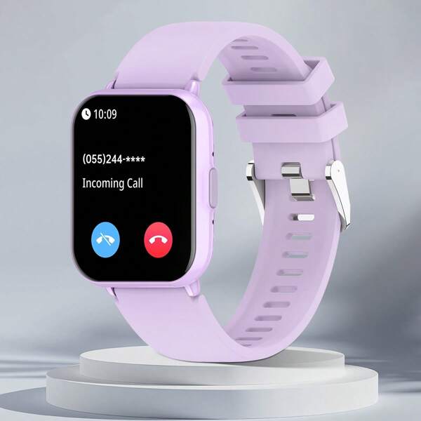 SIMSONLAB 1pc Smart Watches For Women(Answer/Make Call) , 1.83'' HD Screen Smartwatch With 100+ Sports Modes /Exercise Distance/Weather Forecast/Voice Assistant/Stopwatch/Timer/Alarm Clock/Remote Camera/Find Mobile Phone/Music Control/Mini Games, 1ATM Waterproof Ladies Fitness Watch For IOS Android 240*284 Resolution