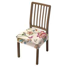 1/2/4/6pcs Elastic Printed Seat Cushion Covers For Chairs, Hotel/Home Use