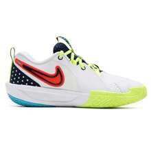 Nike Zapatillas de baloncesto G.T. CUT 3 SE (GS), con amortiguación y transpirabilidad, zapatos de competición y entrenamiento para jóvenes HJ3903-100 - Blanco/Obsidiana/Rojo apasionado/Amarillo fluorescente - Ver 2