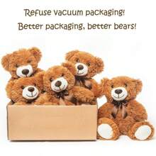 Osos de peluche al por mayor, osos de peluche pequeños al por mayor, paquete de osos de peluche de felpa para decoraciones de baby shower y bodas, y centros de mesa para niños - Multicolor - Ver 7