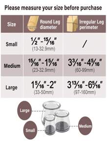 12/24PCS Silicone Chair Leg Floor Protectors, Round Furniture Pads For Hardwood Floors, Furniture Sliders For Chair Legs,Thick Felt Chair Leg Caps Cover,Floors From Scratching And Reduce Noise(Clear)