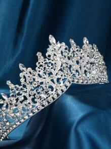 Parkle Rhinestone Bridal Crown – Eye - Catching Wedding Tiara Featuring Multi - Cut Crystals, Perfect For Magical Weddings, Bridal Receptions & Royal - Themed Wedding Events