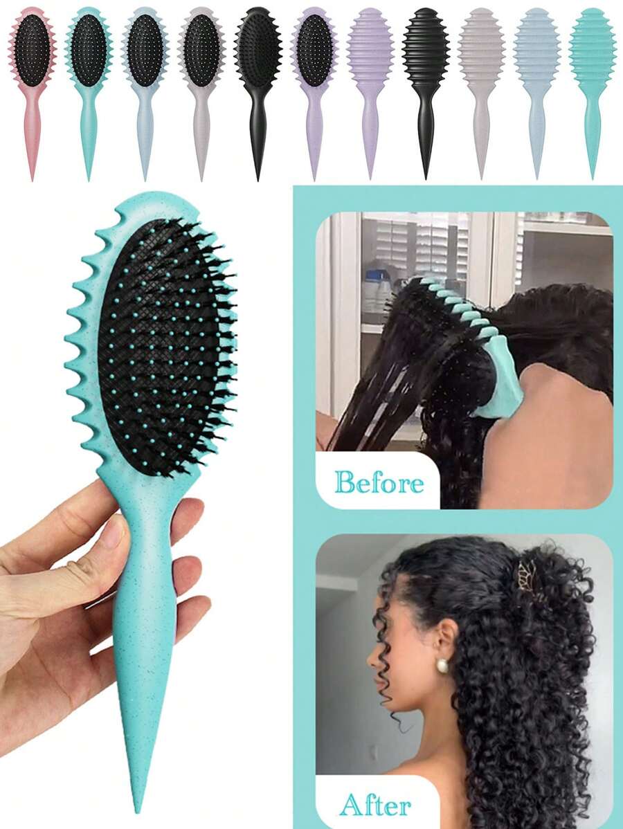 Hair brushes-EU+UK Lược uốn tóc tạo kiểu mới 2025 - Dụng cụ tạo kiểu tóc uốn chuyên nghiệp, thiết kế tay cầm tiện dụng, chống rối tóc, dễ chải, thiết kế nâng chân tóc cho những lọn tóc xoăn hoàn hảo - Phù hợp với mọi loại tóc - Được thiết kế bởi Candybrush, lý tưởng cho salon, spa, du lịch, đi học, kỳ nghỉ - Phụ kiện chăm sóc tóc hoàn hảo dành cho phụ nữ
