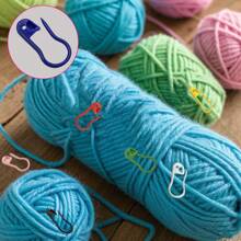 100 Pcs/Box Colorful Plastic Pins Knitting Markers Crochet Stitch Clips For DIY Knitting Sewing Craft Clothing Accessories - Multicolor - View 8