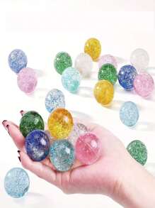 6/12/24 件充满活力的闪光弹力球，适合青少年玩乐，适合派对、奖品和礼品袋