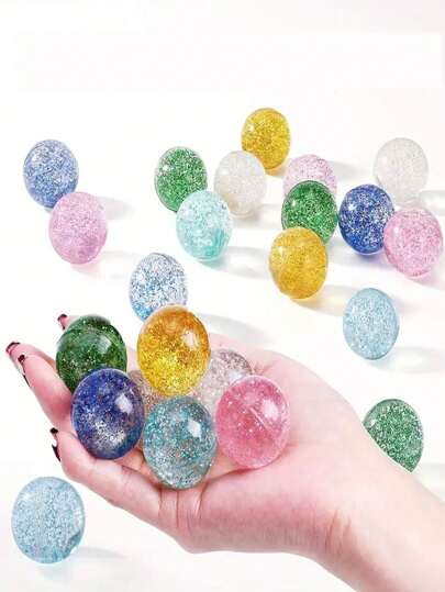 6/12/24 件充满活力的闪光弹力球，适合青少年玩乐，适合派对、奖品和礼品袋
