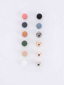 12 pièces Pinces magnétiques pour foulard, épingles magnétiques multi-usages sans crochet pour foulard, fermoirs magnétiques pour foulard, broches pour vêtements et foulards de femme (sans carte papier)