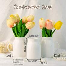 Omas Garten Vase, Blumenvase mit Geburtsblume der Familie, personalisierte Mini-Blumenvase für Mama Oma, Muttertagsgeschenk von den Enkeln