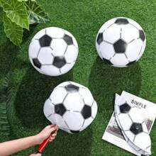 10 piezas/5 piezas/1 pieza Balón de fútbol de agua inflable, balón de fútbol de playa, balón de fútbol para juegos al aire libre, balón de fútbol decorativo para fiestas en la playa, ligero y portátil, artículos esenciales de playa, accesorios de playa, flotador de piscina