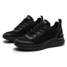 Skechers BOB'S SPORT系列女士休闲运动鞋，缓震日常旅行鞋117561-BBK - 全黑色 - 查看 3