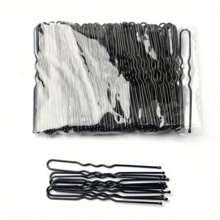 50pcs Simple Metal U-Shaped Hair Clips, Suitable For Women's Hairstyles, Hair Accessories For Women Dancers, Fit All Hair Types
