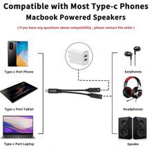 2-In-1 OTG Dual USB-C Port Fast Charging Adapter, Type-C Headphone Adapter Audio Converter Compatible With IPhone 15/16, - Multicolor - View 8