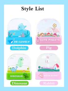 1pc Custom Name +120 Name Sticker Cartoon Signature Stamp For Kids, Cartoon Animal Pattern Name Stamps Personalized, DIY Customized Cartoon Self Inking Name Stamp, Stamps For Signing Name, Name Stamp For Clothing Kids Waterproof, Reproduce Your Handwriting Signature Back To School