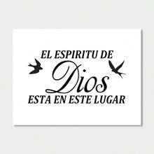 1 Peça Pintura de Lona Espessada, Pôster Cristão Espanhol, Bíblia de Deus, Decoração de Arte de Parede para Quarto, casa e sala, Sem Moldura - Preto e Branco - Visão 13