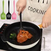 1pc Premium Large Silicone Cooking Shovel - Non-Stick, Leak-Proof & Durable - Perfect For Pizza, Fish & More, Ultra-Flexible & Long-Lasting