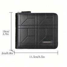 Portfel męski w stylu vintage - sztuczna skóra, jednolity kolor, wiele przegródek, duża pojemność, portmonetka na monety z uchwytem na karty, podszewka z poliestru, portfele męskie, prezenty dla mężczyzn, formalne/biznesowe, formalne pomysły na walentynki