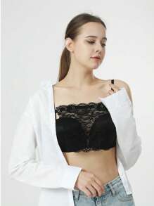 4pcs/3pcs/2pcs Contrast Color Lace Bras, Invisible Nipple Covers, Women Lingerie And Bra Accessories - A - View 8