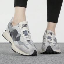 NB男女鞋新款327系列复古跑步鞋低帮运动休闲鞋情侣鞋U327WCA - 灰色 - 查看 7