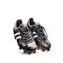 1 tấm áp phích nghệ thuật treo tường Pop Watercolor Graffiti Football Shoes Canvas Painting Modern Art Poster Inspirational Wall Picture Men Boy Living Room Home Decor Canvas, Không khung - Nhiều màu - Xem 30