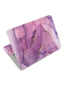 笔记本电脑外壳贴纸贴花 15.6 笔记本电脑乙烯基外壳贴纸封面艺术保护笔记本（包括 2 个腕垫），装饰防水可移动，大理石